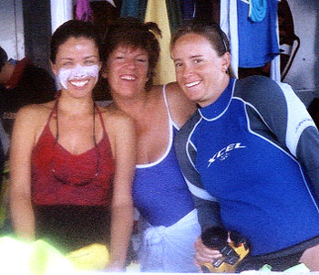 Kathleen, Suzette and Lisa ready for adventure!